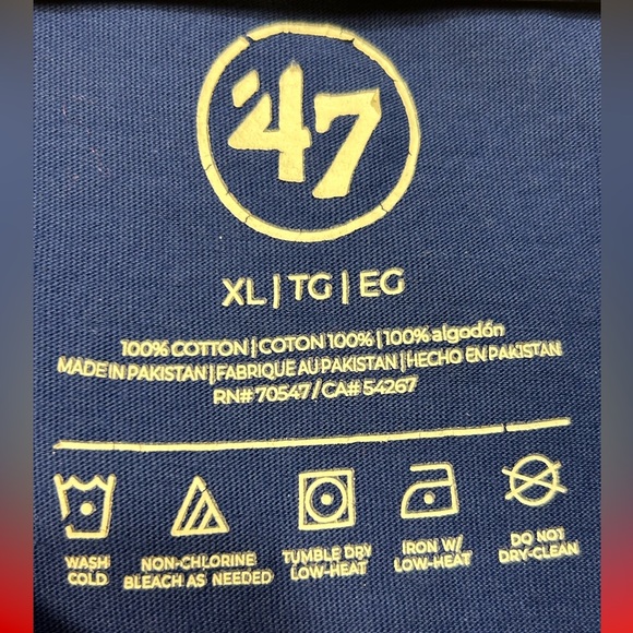 47 Chicago Cubs Tank Top MLB T Shirt sleeveless blue red round neck XL - Picture 8 of 15